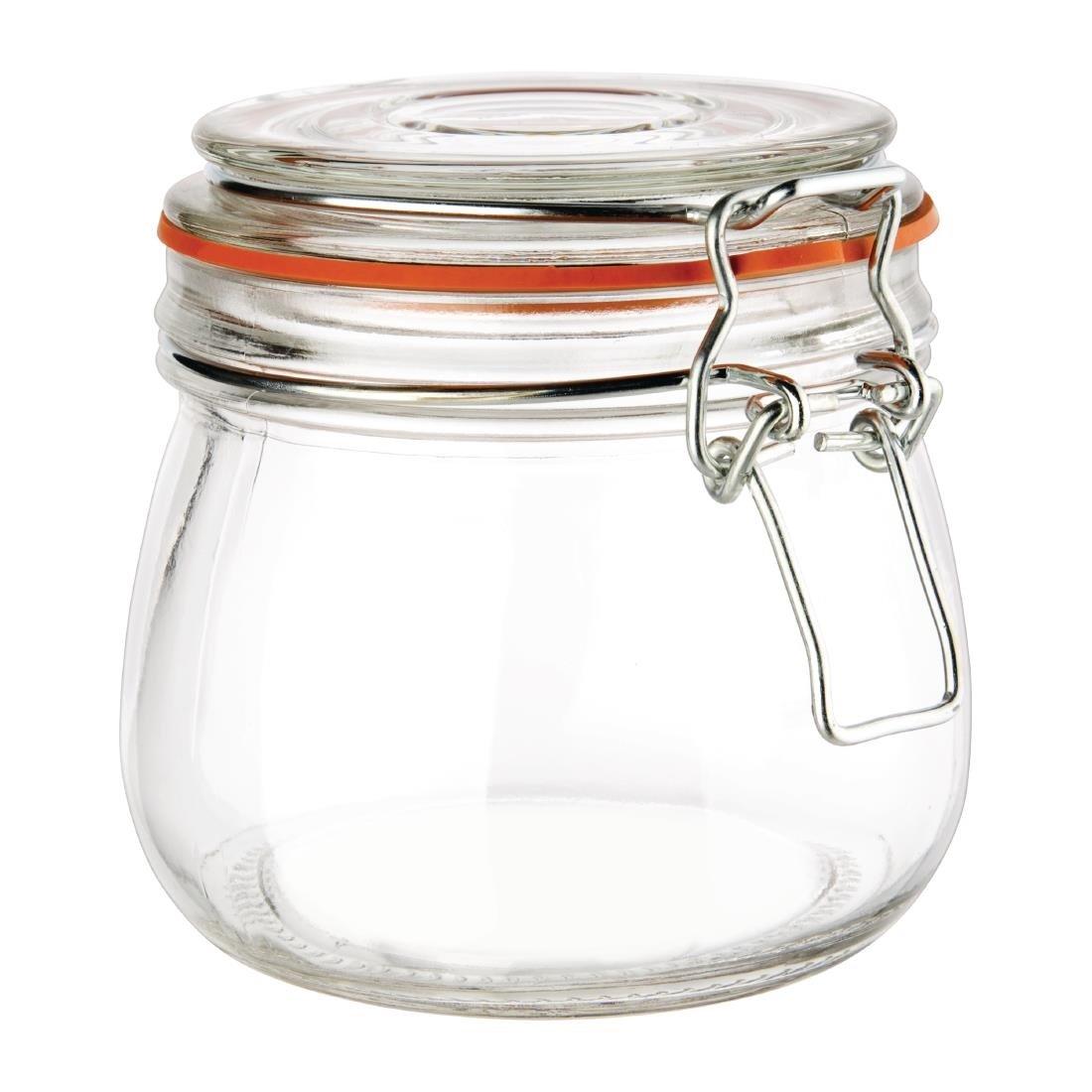 500ml Vogue Clip Top Preserve Jars