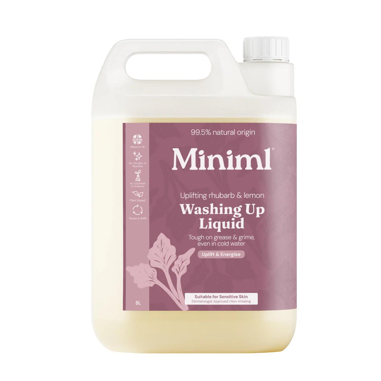 5L Washing Up Liquid: Rhubarb & Lemon